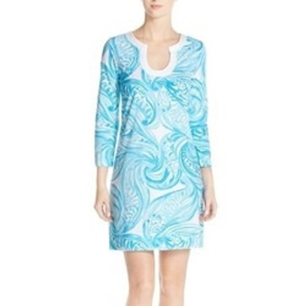 Lilly Pulitzer Marlina Dress in Sea Ruffles